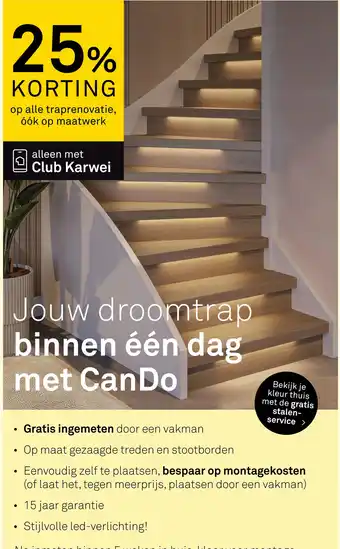 Karwei CanDo trap aanbieding