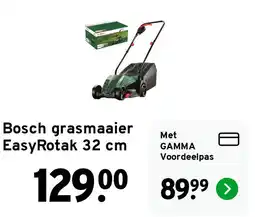 GAMMA Bosch grasmaaier EasyRotak 32 cm aanbieding