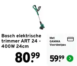 GAMMA Bosch elektrische trimmer ART 24 aanbieding