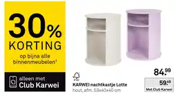 Karwei Karwei nachtkastje Lotte aanbieding