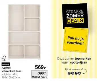 Karwei Karwei vakkenkast Jona aanbieding