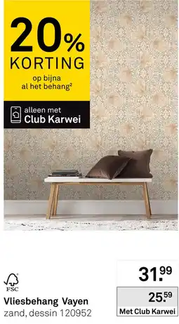 Karwei Karwei Vliesbehang Vayen aanbieding