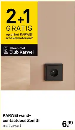 Karwei KARWEI wand-contactdoos Zenith aanbieding