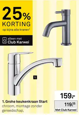 Karwei Karwei grohe keukenkraan start aanbieding