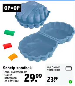GAMMA Schelp zandbak aanbieding