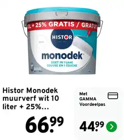 GAMMA Histor Monodek aanbieding