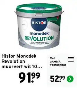 GAMMA Histor Monodek Revolution aanbieding