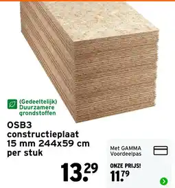GAMMA OSB3 constructieplaat aanbieding