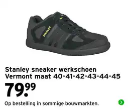 GAMMA Stanley sneaker werkschoen Vermont aanbieding
