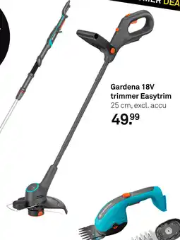 Karwei Gardena 18V trimmer Easytrim aanbieding