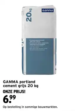 GAMMA gamma portland cement grijs aanbieding