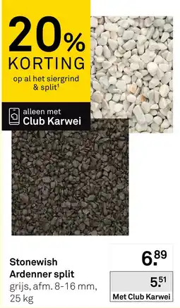 Karwei Stonewish Ardenner split aanbieding