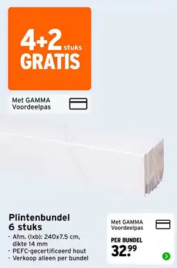 GAMMA Plintenbundel aanbieding