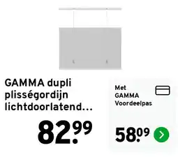 GAMMA gamma dupli plisségordijn lichtdoorlatend aanbieding
