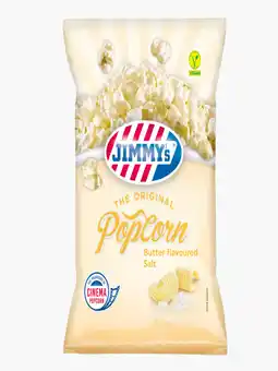 Flink Jimmy's Popcorn butter flavoured salt aanbieding