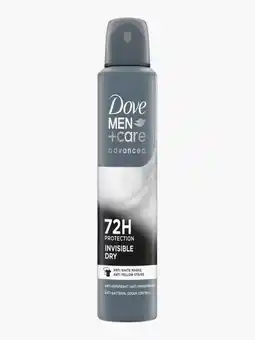 Flink Dove Men+care invisible dry deodorant spray 150ml aanbieding