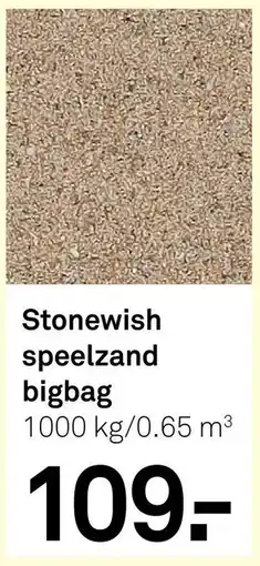 Karwei Stonewish Speelzand Bigbag aanbieding