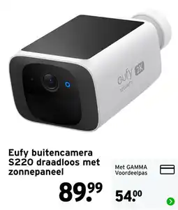 GAMMA Eufy buitencamera S220 aanbieding