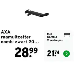 GAMMA AXA raamuitzetter combi zwart aanbieding