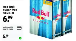 GAMMA Red Bull Sugar Free aanbieding