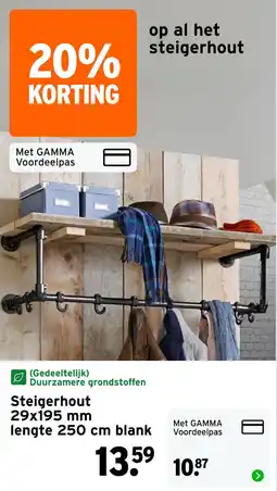 GAMMA Steigerhout aanbieding