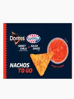 Flink Jimmy's Doritos sweet chili met salsadip to go aanbieding