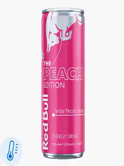 Flink Red Bull Energy Drink Peach Edition aanbieding