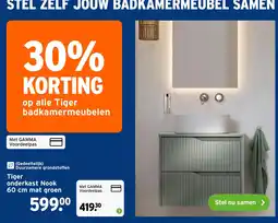 GAMMA Tiger Onderkast nook aanbieding
