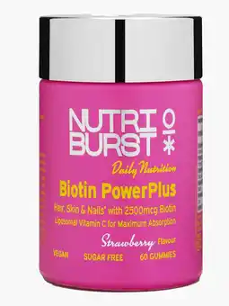 Flink Nutriburst PowerPlus biotine 2500mcg gummies 60st aanbieding