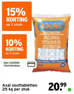 GAMMA Axal zouttabletten aanbieding