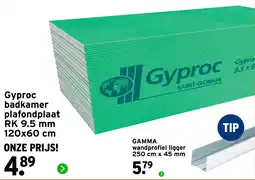 GAMMA Gyproc Badkamer Plafondplaat aanbieding
