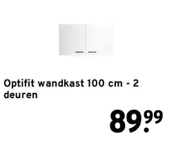 GAMMA Optifit wandkast 100 cm - 2 deuren aanbieding