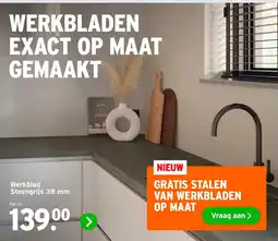 GAMMA Werkbladen exact op maat gemaakt aanbieding