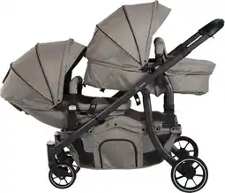 Bol.com X Adventure Duo Kinderwagen / Tweeling Kinderwagen – Groen aanbieding