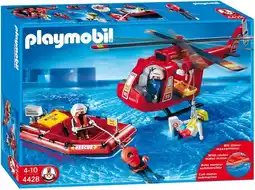 Bol.com PLAYMOBIL Reddingshelikopter en boot - 4428 aanbieding