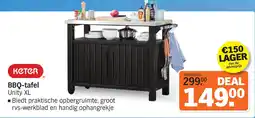 Albert Heijn Keter BBQ-tafel Unity XL aanbieding