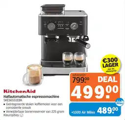 Albert Heijn KitchenAid Halfautomatische espressomachine 5KES6551EBK aanbieding