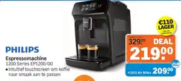 Albert Heijn Philips Espressomachine 1200 Series EP1200/00 aanbieding