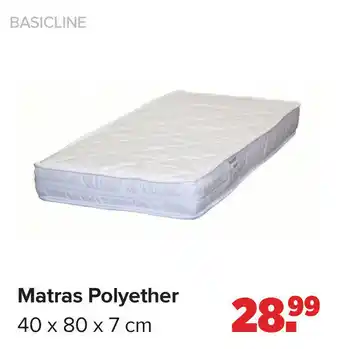 Baby-Dump Matras Polyether 40x80x7cm aanbieding