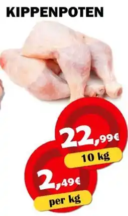Avantage Supermarkt kippenpoten aanbieding
