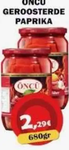 Avantage Supermarkt Öncü geroosterde paprika aanbieding