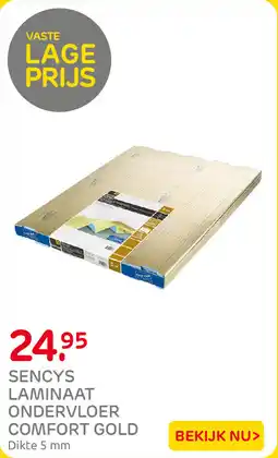 Praxis Sencys Laminaat Ondervloer Comfort Gold aanbieding