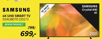 Obbink SAMSUNG 4K UHD SMART TV 55AU8070 (2021) aanbieding