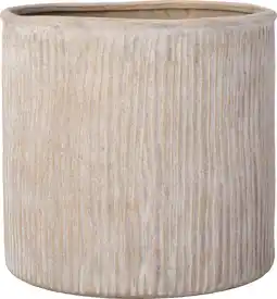 Intratuin Intratuin bloempot Kova taupe D 34,5 H 32 cm aanbieding