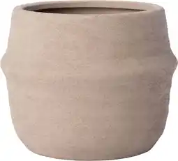Intratuin Intratuin bloempot Calma taupe D 15 H 12 cm aanbieding