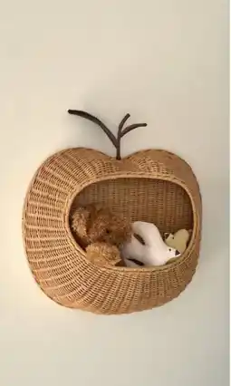 Babypark Ferm Living Gevlochten Wandmand Apple aanbieding