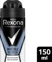 Bol.com Rexona Men Invisible Ice anti-transpirant spray 150 ml aanbieding