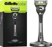 Bol.com GilletteLabs With Exfoliating Bar Van Gillette - Magnetische Houder - 1 Scheermes - 1 Scheermesje aanbieding
