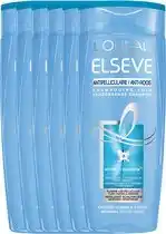 Bol.com L'Oréal Paris Elvive Anti-Roos Shampoo - 6 x 250 ml - Voordeelverpakking aanbieding