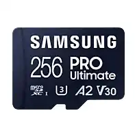 Expert Samsung Pro Ultimate 256GB + SD-adapter Micro SD-kaart Blauw aanbieding